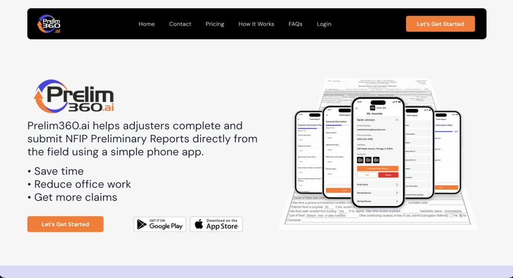 Prelim360 app screenshot